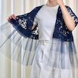جلیقه زنانه گیپور مدل آیسا - ترکیب تور و دانتل (تولید اختصاصی آیوی برند)