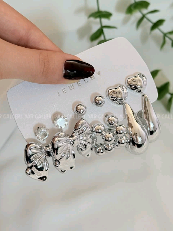 پک گوشواره آب نقره شماره ۱۴۳
