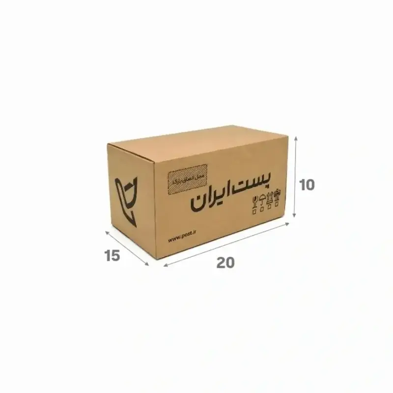 کارتن پستی سایز2 سه لایه استاندارد