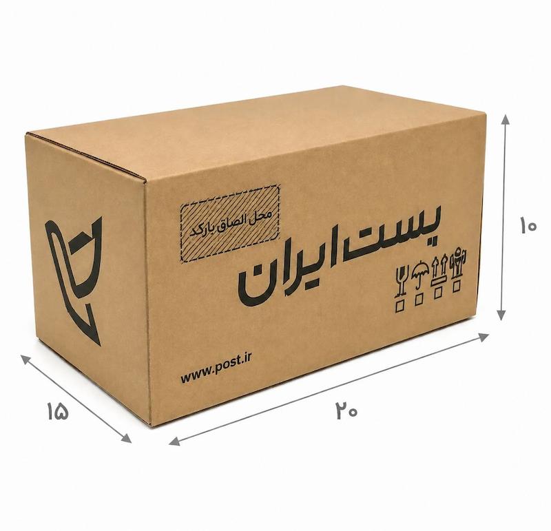 کارتن پستی سایز 2 استاندارد