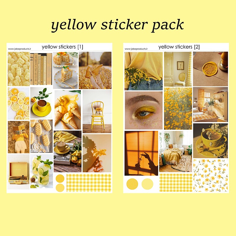 پک برچسب yellow
