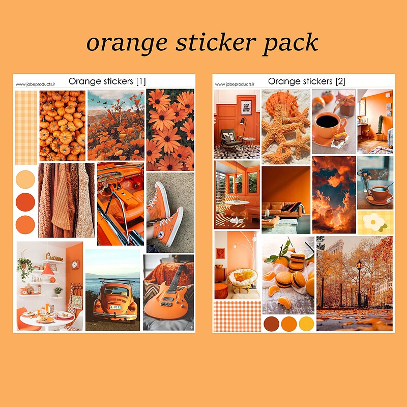 پک برچسب orange