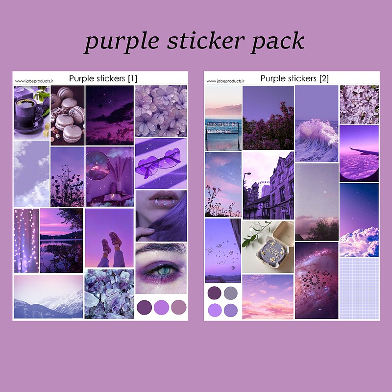 پک برچسب purple 