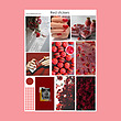 پک برچسب pink/red