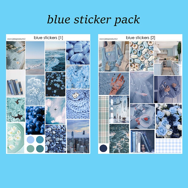 پک برچسب blue