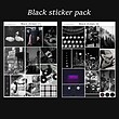 پک برچسب black