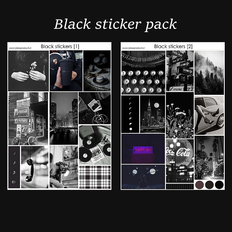 پک برچسب black