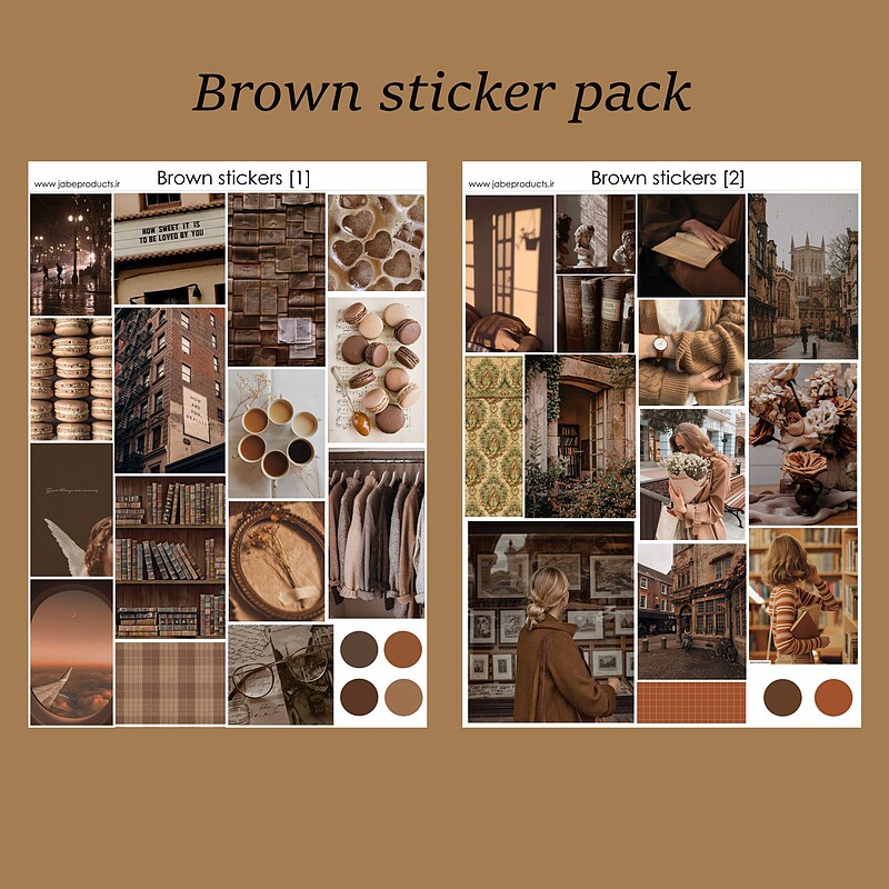 پک برچسب brown