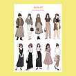 پک برچسب girl 7