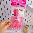قیچی غلاف دار کرومی صورتی
