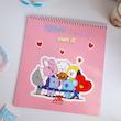 دفتر نقاشی ۵۰ برگ طرح BT21 🩷📒