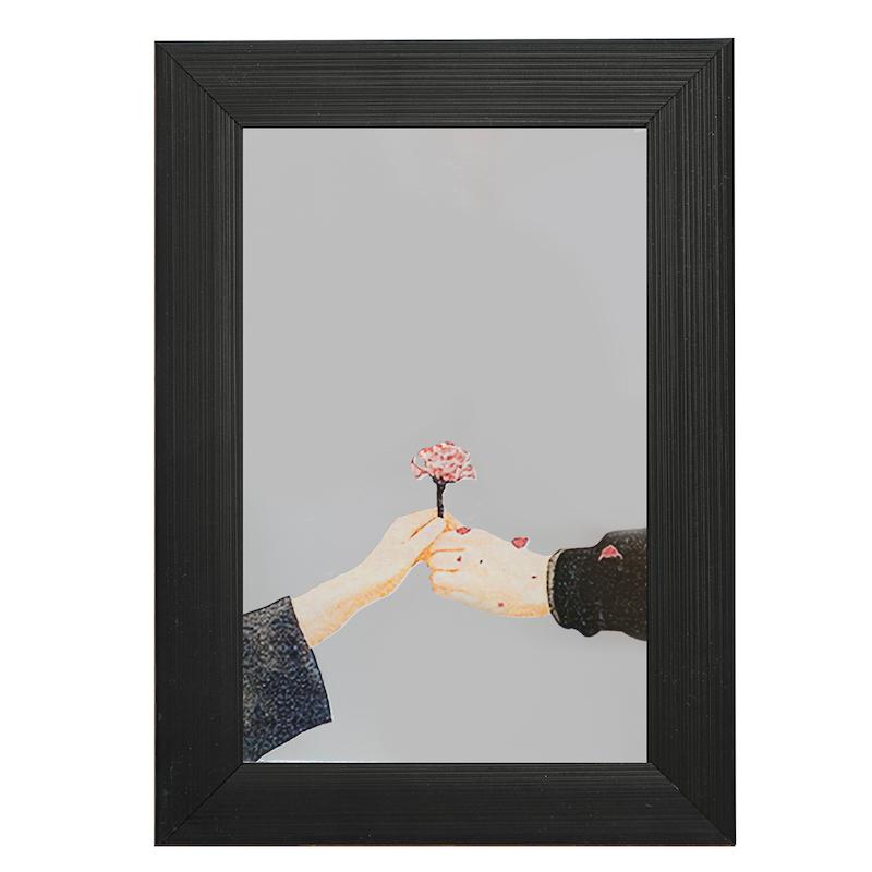 آینه مستطیل طرح دست و گل