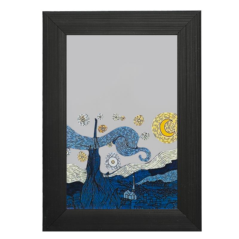 آینه مستطیل طرح شب پر ستاره