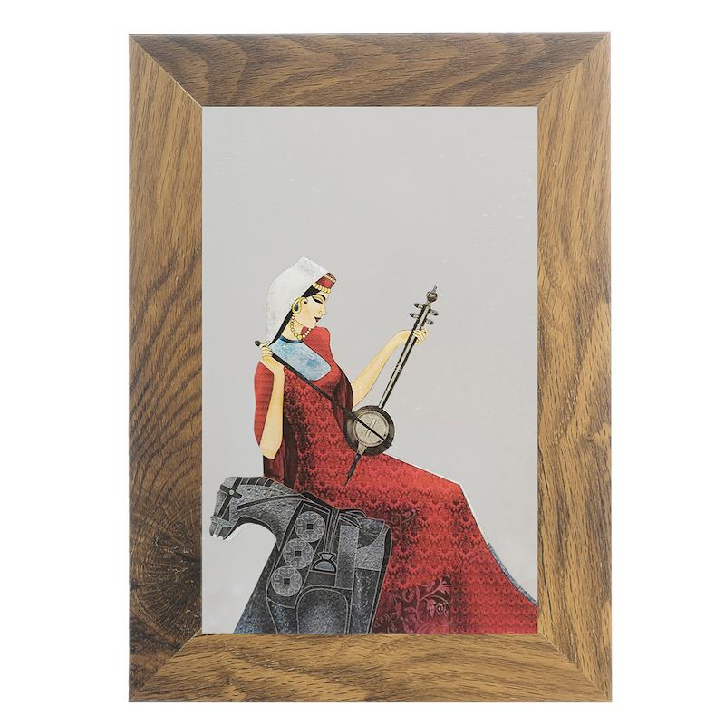 آینه مستطیل طرح کمانچه