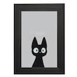 آینه مستطیل طرح گربه سیاه