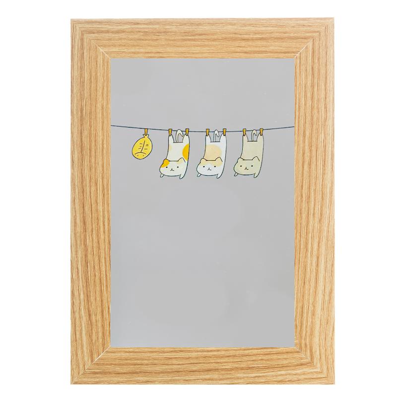 آینه مستطیل طرح گربه های آویزان