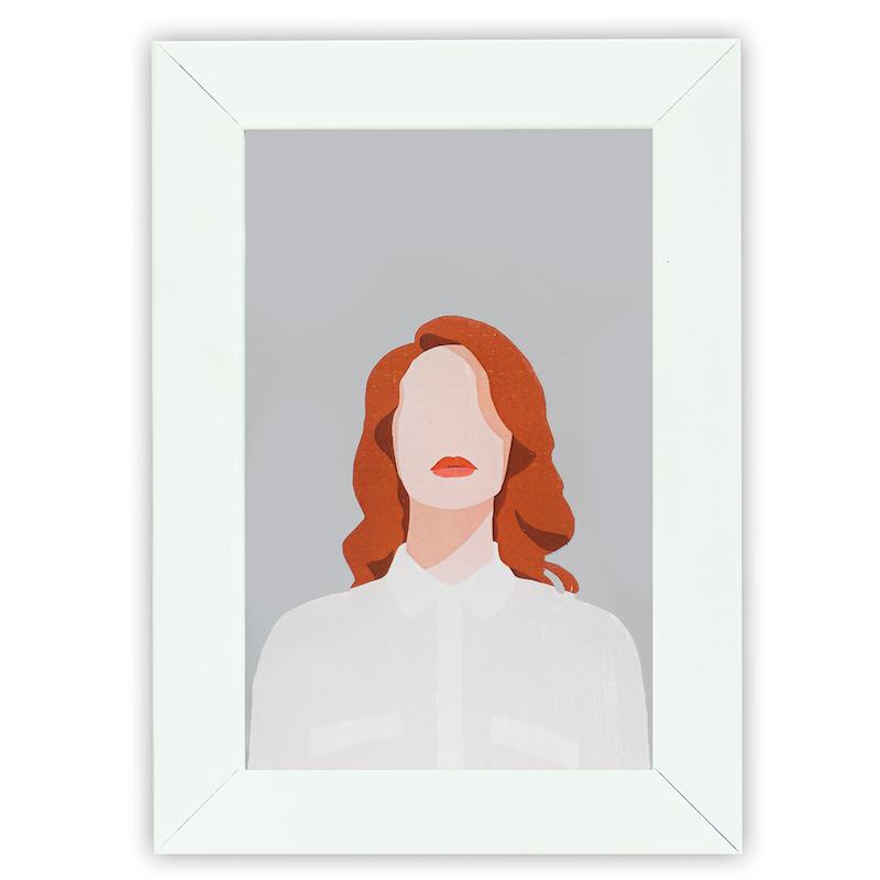 آینه مستطیل طرح لانا دل ری