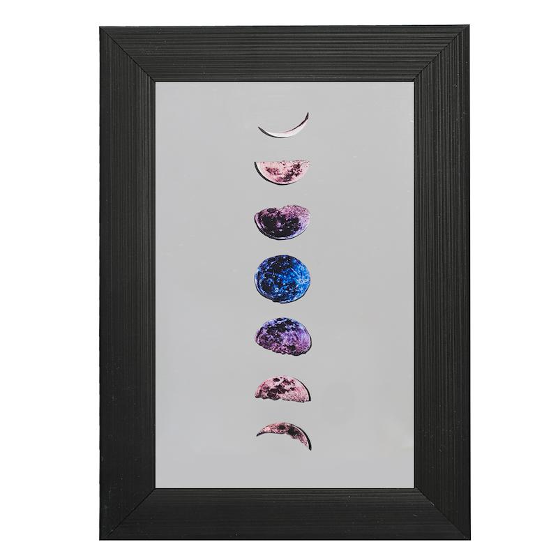 آینه مستطیل طرح ماه