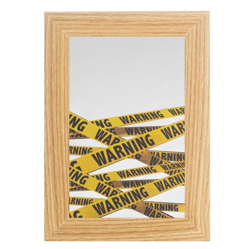 آینه مستطیل طرح وارنینگ