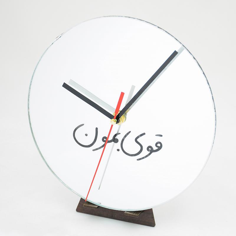 آینه ساعت طرح قوی بمون