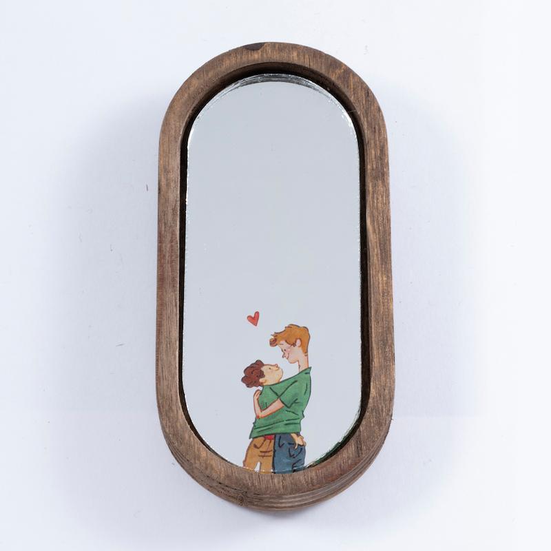 آینه همراه طرح بغل