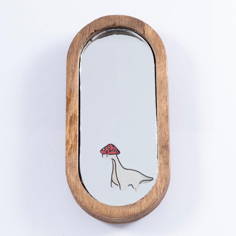 آینه همراه طرح دایناسور