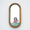 آینه همراه طرح دختر قایقی