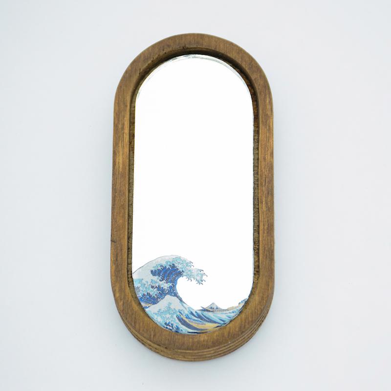 آینه همراه طرح دریا