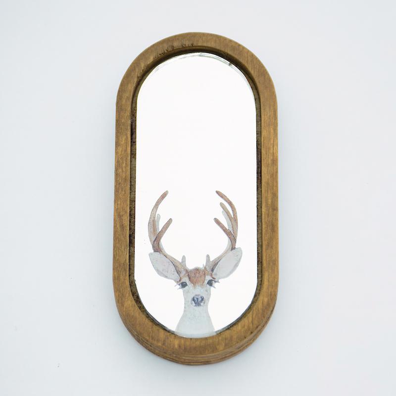 آینه همراه طرح گوزن