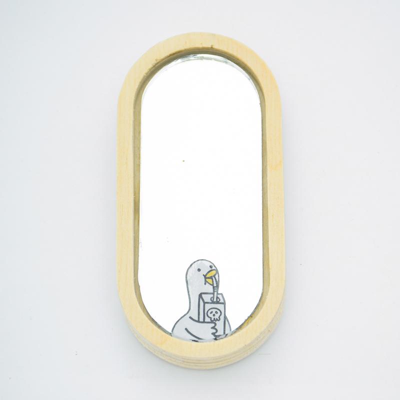 آینه همراه طرح اردک سمی