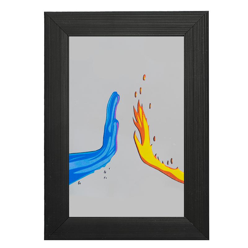 آینه مستطیل طرح المنتال