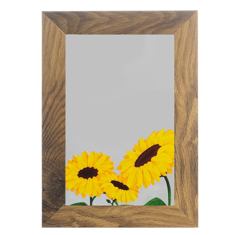 آینه مستطیل طرح آفتابگردون سه تایی