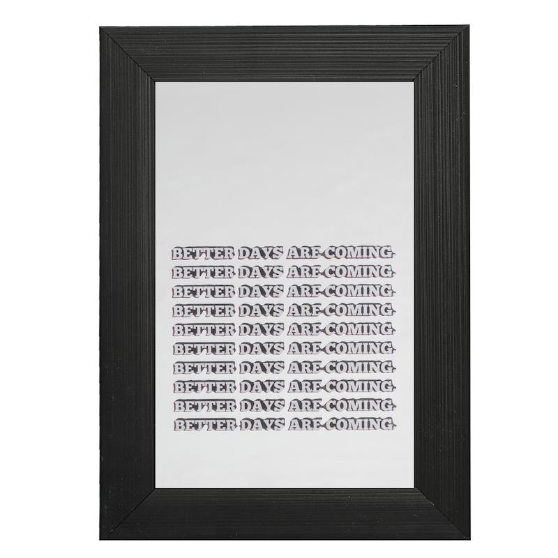 آینه مستطیل طرح بتر دیز آر کامینگ