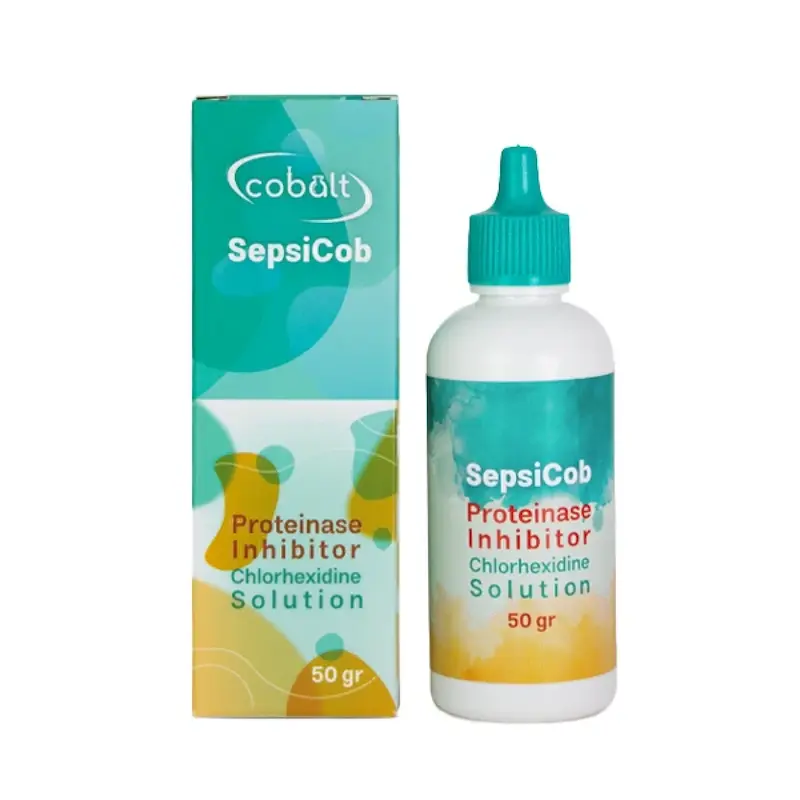 محلول شست و شوی کلرهگزیدین ترمیمی کبالت SepsiCoB 2% Chlorhexidine solution