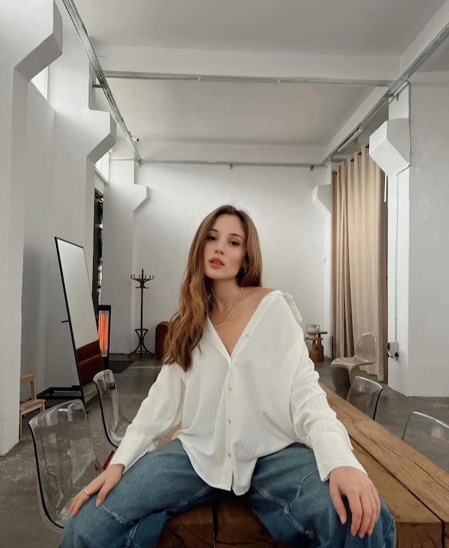 شومیز راه راه ساتن 24y11698