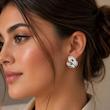 گوشواره فانتزی نقره ای
