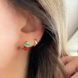 گوشواره حلقه ای توت فرنگی از برند ژوپینگ 