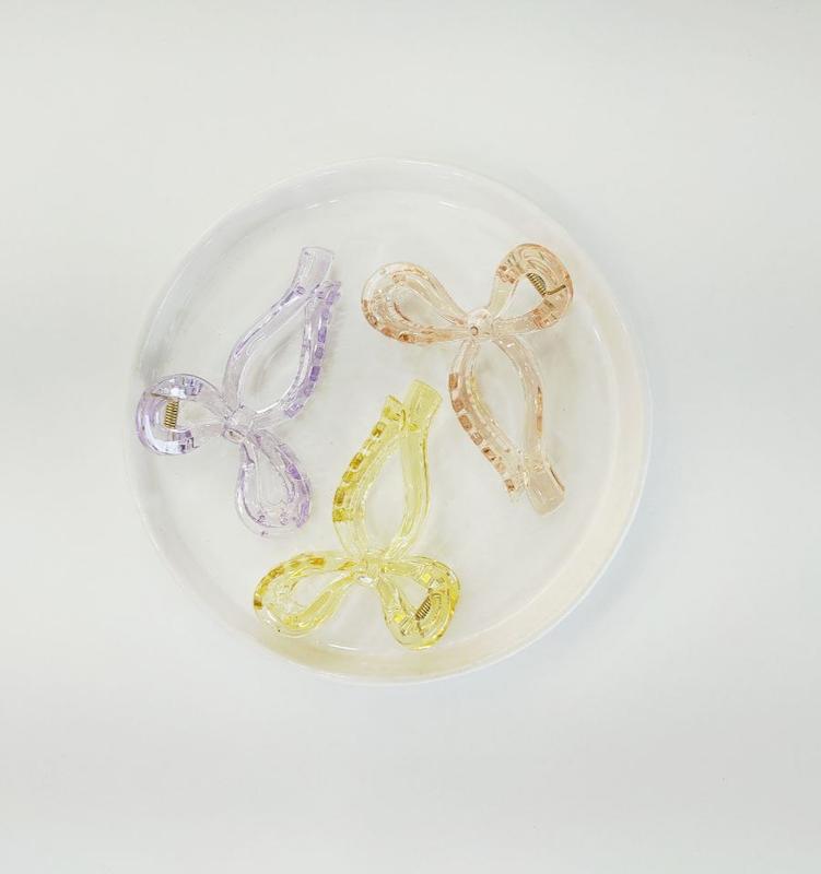 کلیپس پاپیون شفاف کریستالی