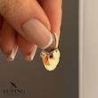 گوشواره حلقه ای پولکی 