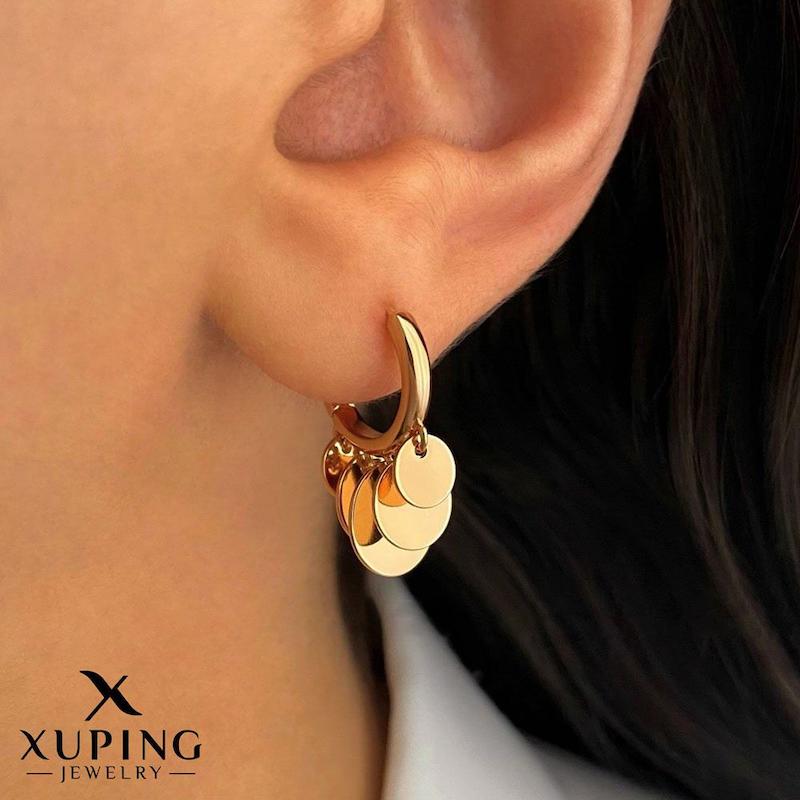 گوشواره حلقه ای پولکی 