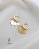 گوشواره حلقه ای پولکی 