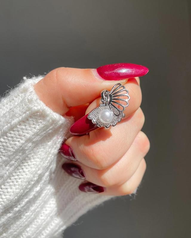 گردنبند صدف و مروارید 