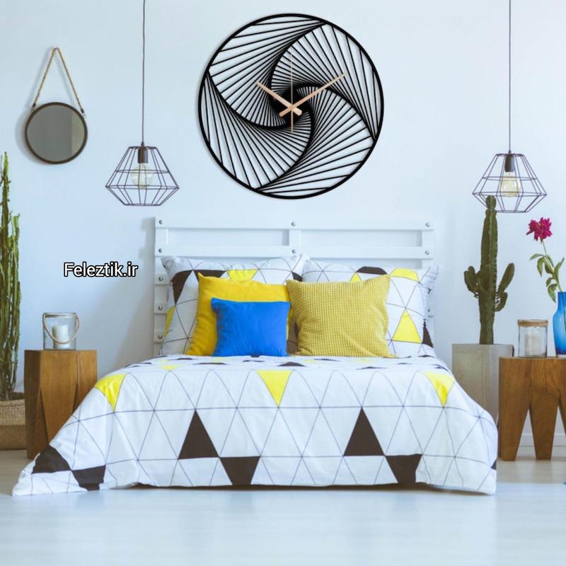 ساعت دکوراتیو فلزی، مدرن و شیک - دیواری کد 203