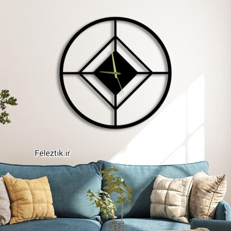 ساعت دکوراتیو فلزی مدرن - دیواری کد 209