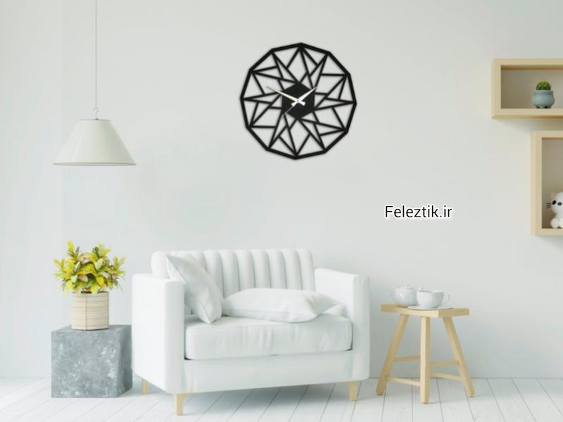 ساعت دکوراتیو فلزی - دیواری کد 211