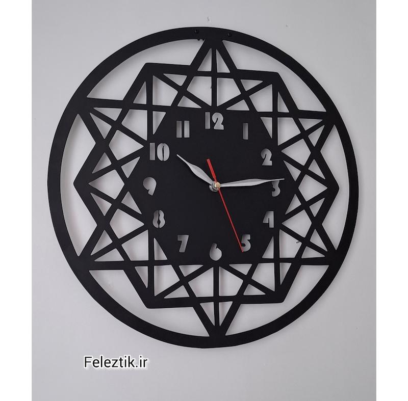 ساعت دکوراتیو فلزی - دیواری کد 213