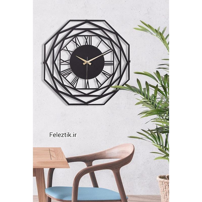 ساعت دکوراتیو فلزی - دیواری کد 214
