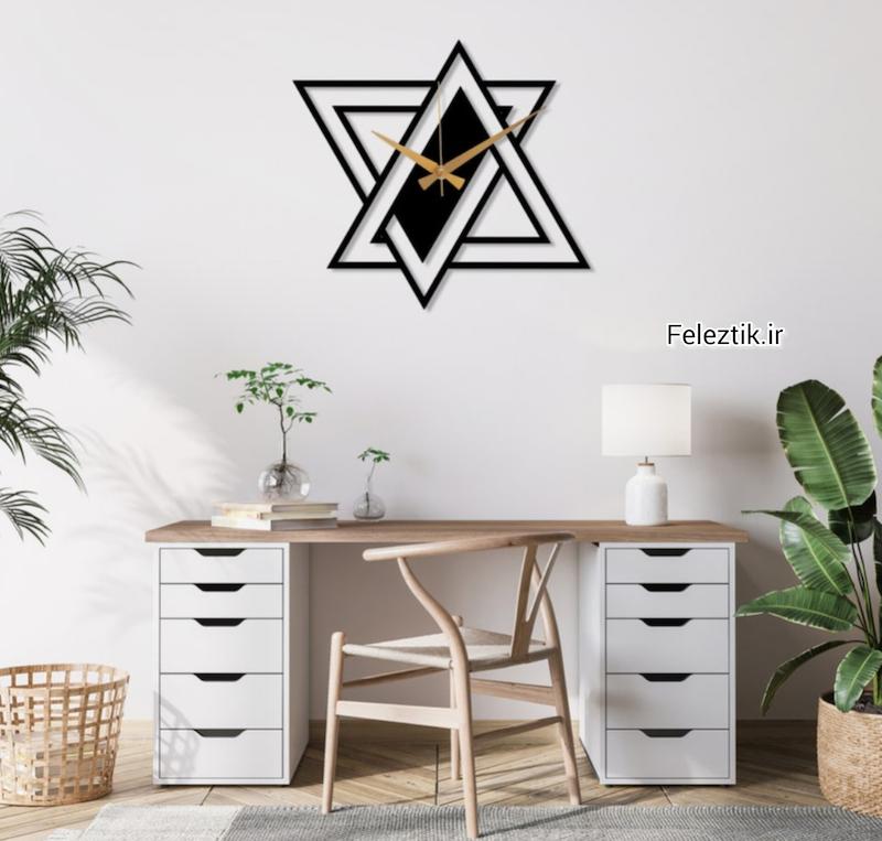 ساعت دکوراتیو فلزی - دیواری کد 216