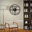 ساعت دیواری دکوراتیو و فلزی، لوکس و مدرن - دیواری کد 218