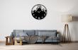 ساعت دیواری فلزی، لوکس و مدرن - کد 222